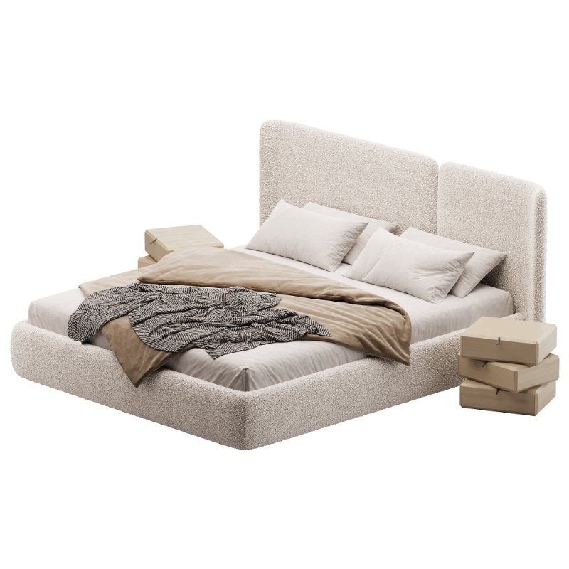 Lit coffre avec sommier relevable Molona - Image 5