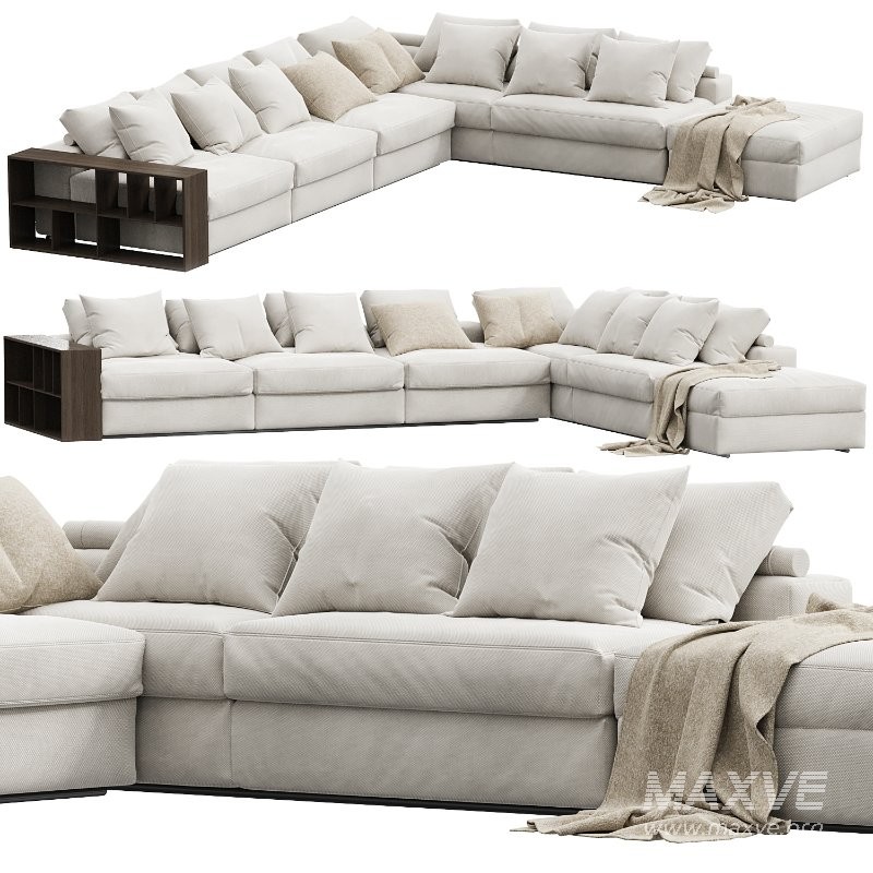 Groundpiece modular sofa by Flexform 11MXB Large - Image 3