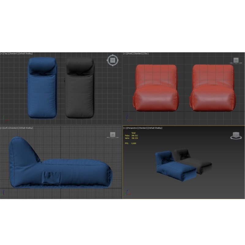 Large Microfiber Bean Bag - Image 2