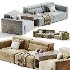 Domus Modular Sofa by Natuzzi - Thumbnail 1