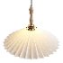 Vintage Pleated Pendant Lampshade Chandelier - Thumbnail 3