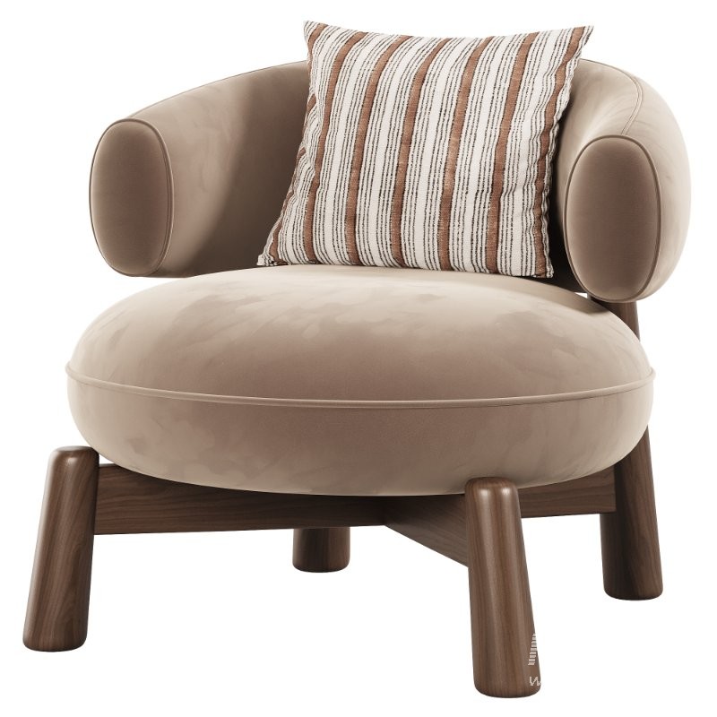 Baxter Leather armchair - Image 6