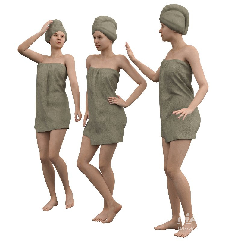 Spa Comfort Set in 3 poses - Image 1