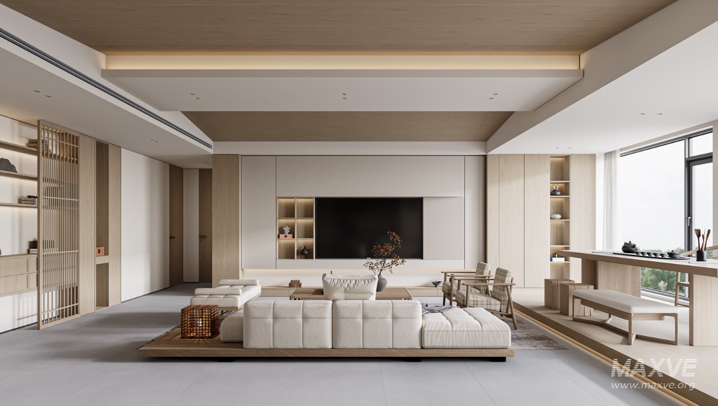 Japanese living room and dining room - Image 2