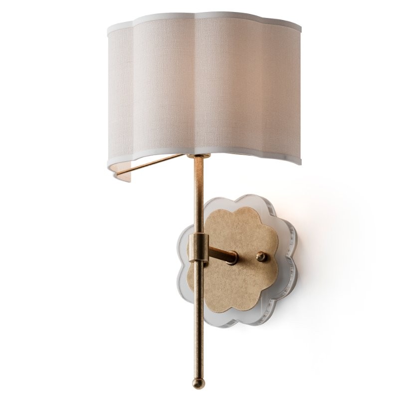 Scalloped Daisy Shade Sconce - Image 3
