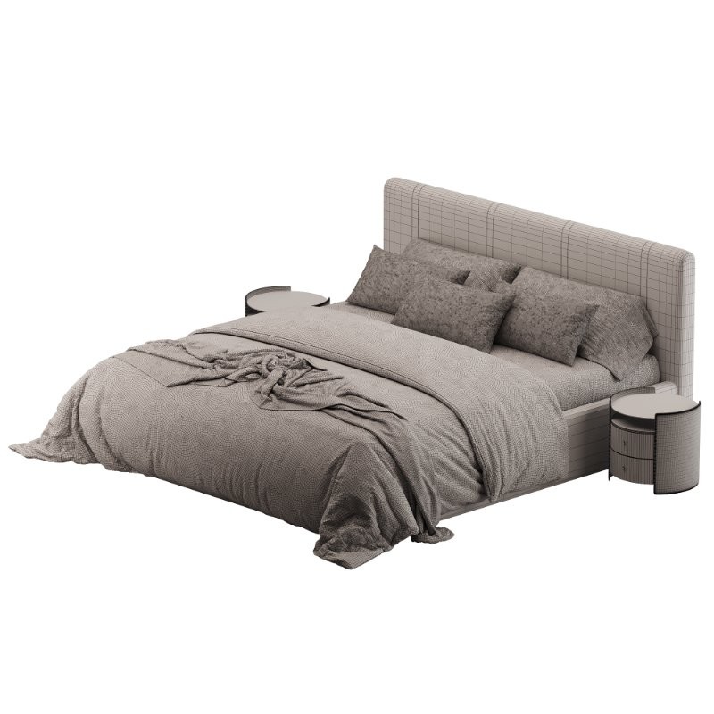 White eco leather bed - Image 6