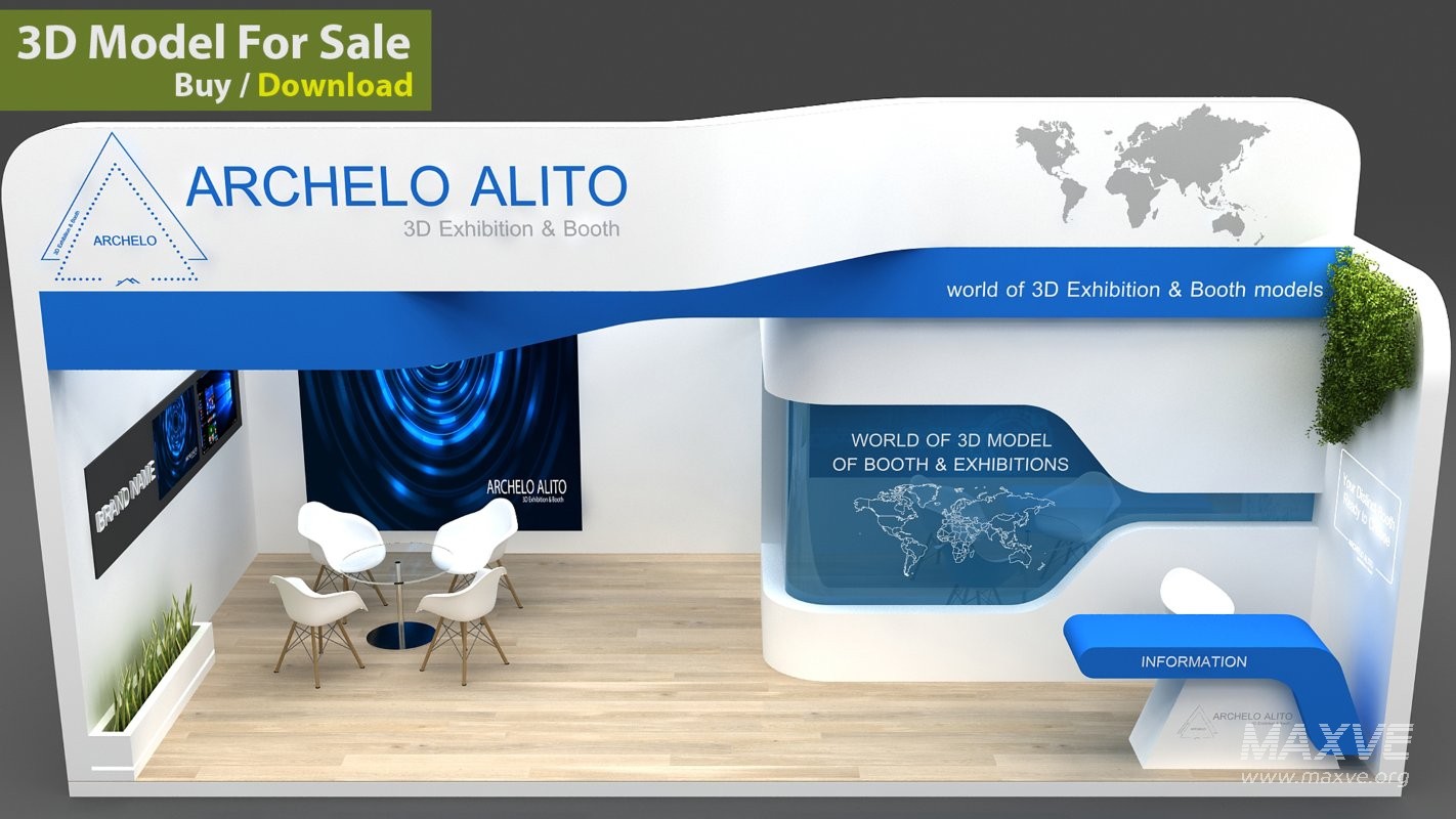 Exhibition Booth 3d Model - Image 3