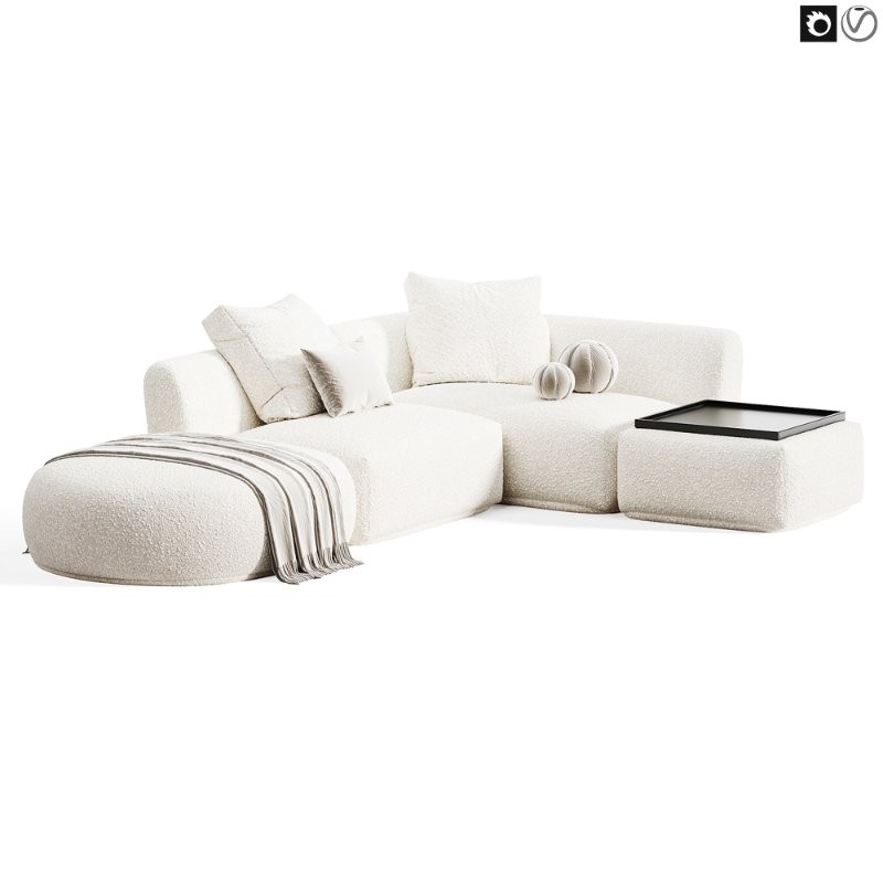 Corner modular sofa Fabro M - Image 1