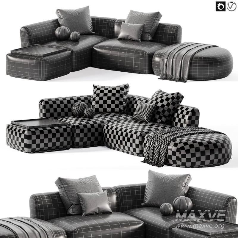 Corner modular sofa Fabro M - Image 7