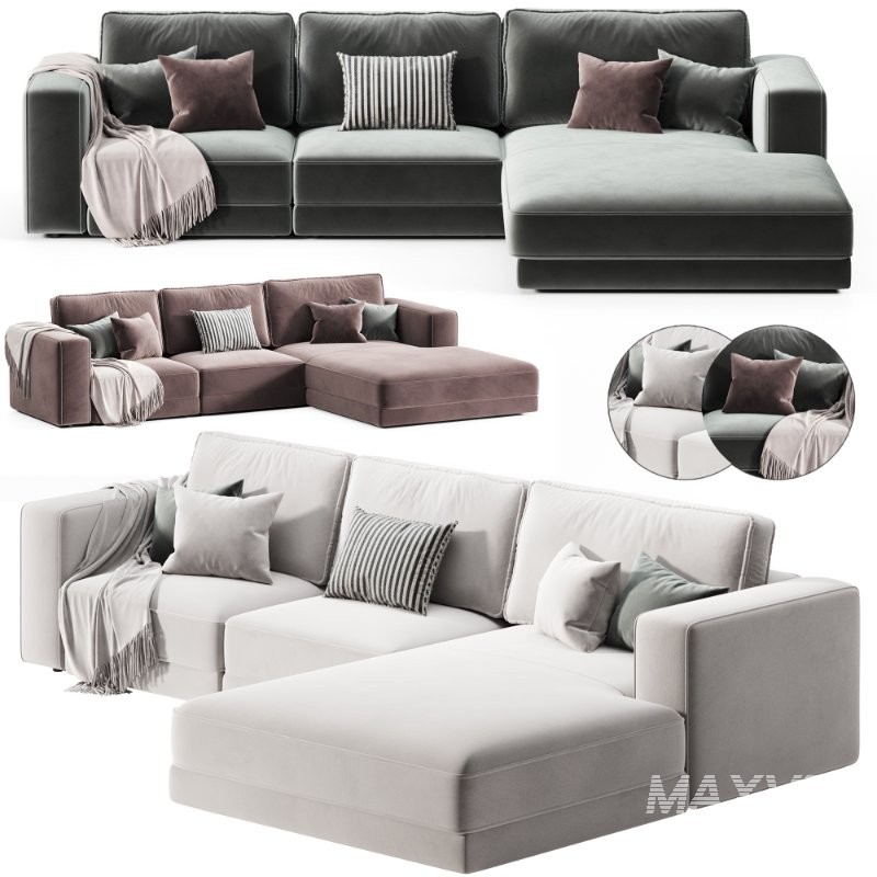 Noora Modular Sofa_with Chaise Longue - Image 3