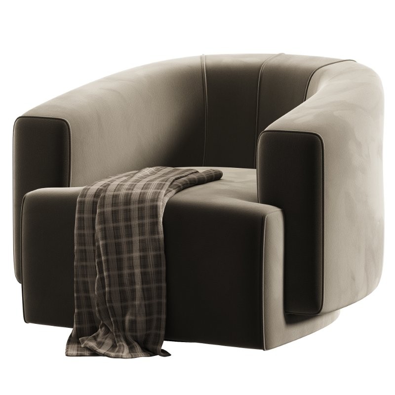 Hamlin Nubuck Leather Swivel Chair - Image 5