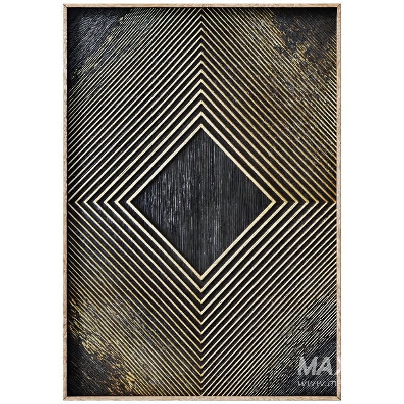 Decorative 3D Art Relief Panel 151 Set - Image 3