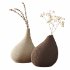Rustic Clay Vase with Natural Gradient - Thumbnail 4