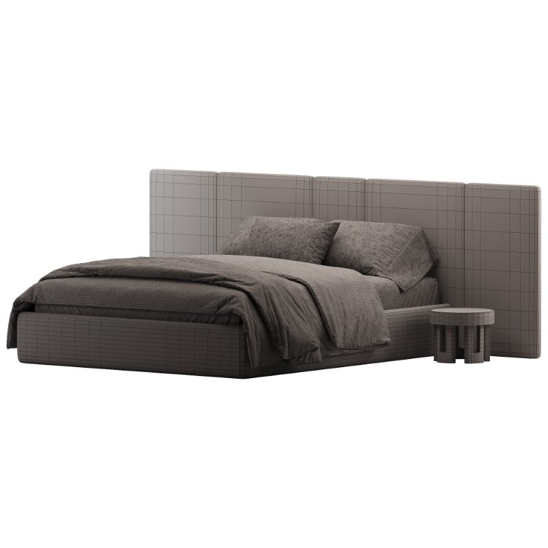 Corsica bed with a wide headboard - Image 3