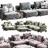 Kyoto Sofa By Saloni - Thumbnail 3