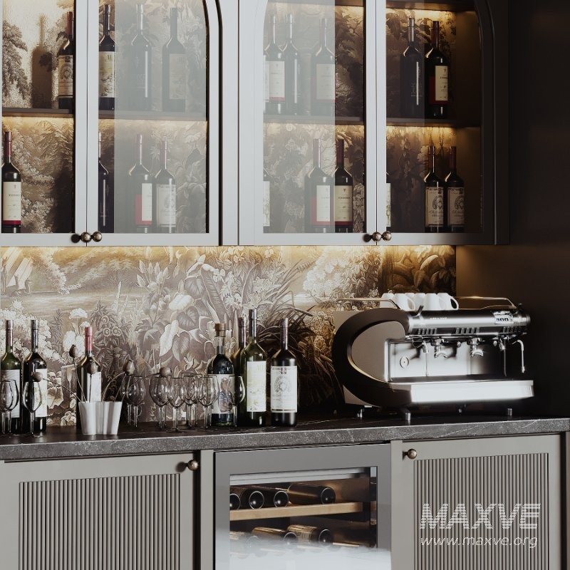Bar cabinet for a restaurant and home 01 - Image 5