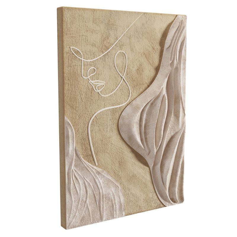 Modern Wall Art Abstract Woman Face Line Sculpture - Image 2