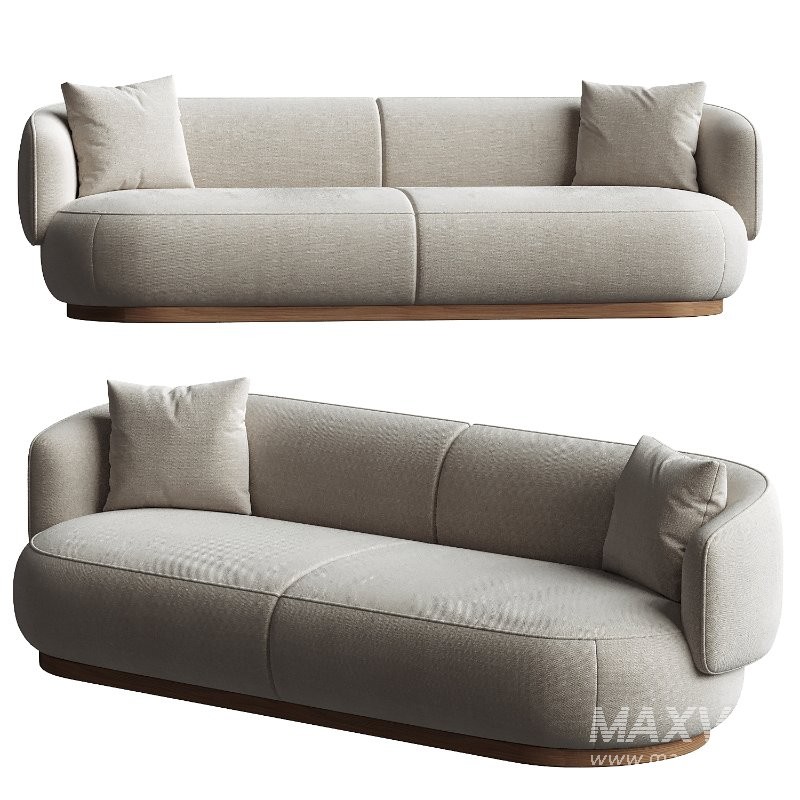 AS02 Sofa 3 seater Keyaki Brown Vidar 222 Karimoku Case - Image 4