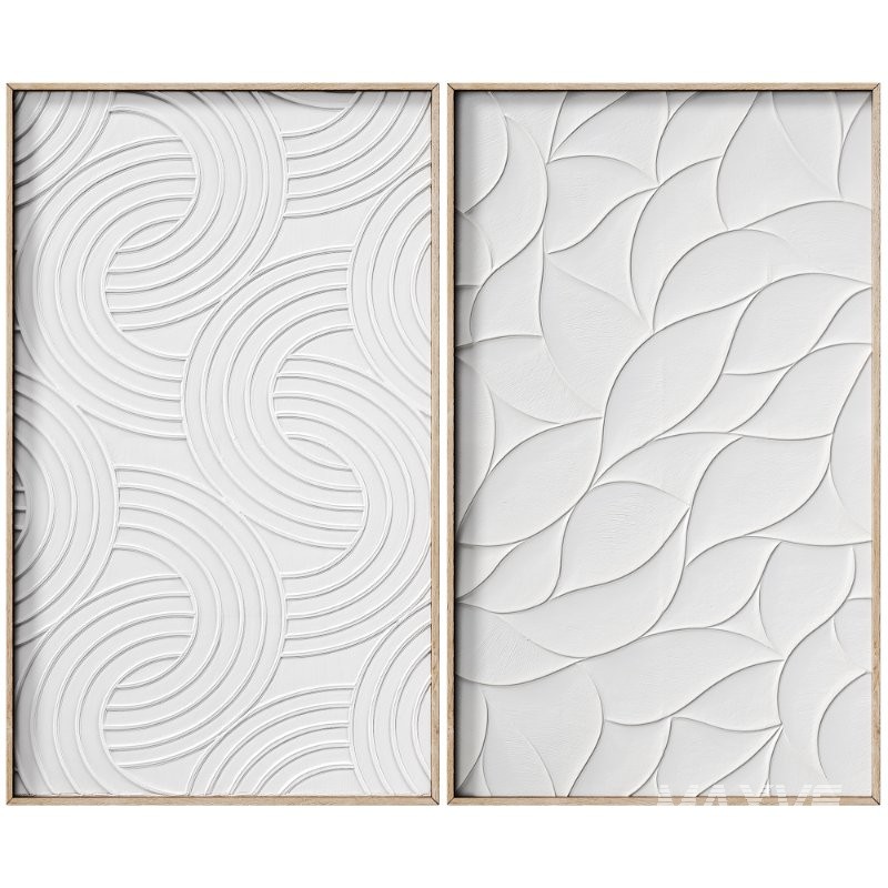 Decorative 3D Art Relief Panel 140 Set - Image 2