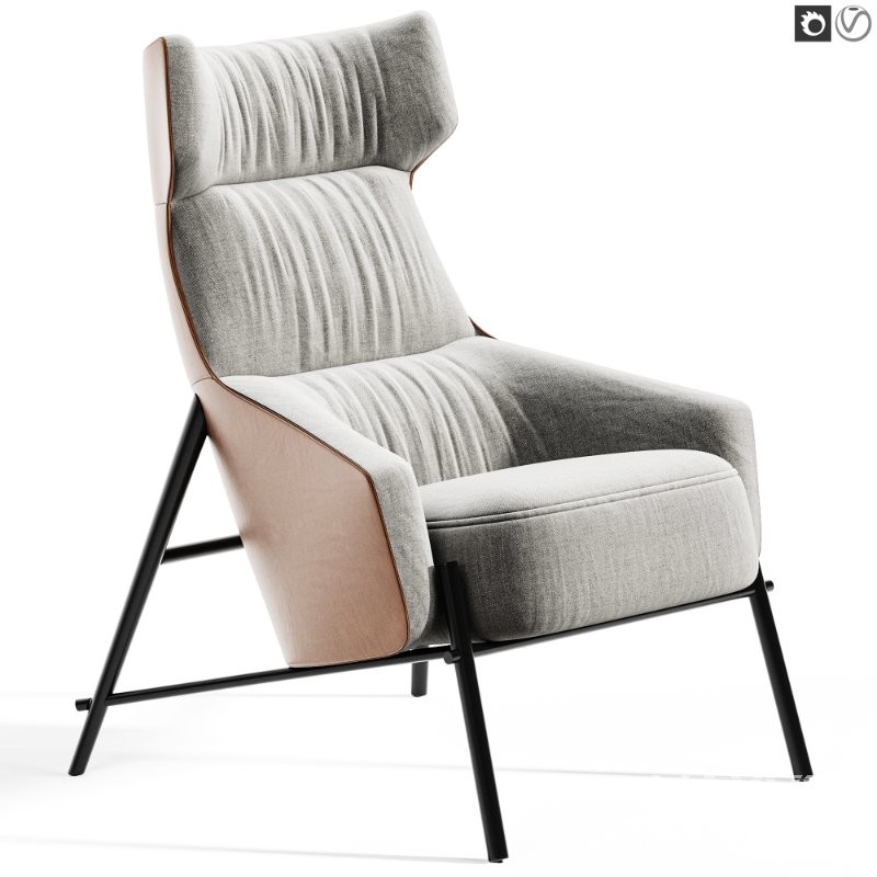 Hubert Armchair By Domkapa - Image 1