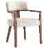 Lila Soft Beige Fabric Dining Chair - Thumbnail 2
