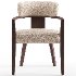 Lila Soft Beige Fabric Dining Chair - Thumbnail 3