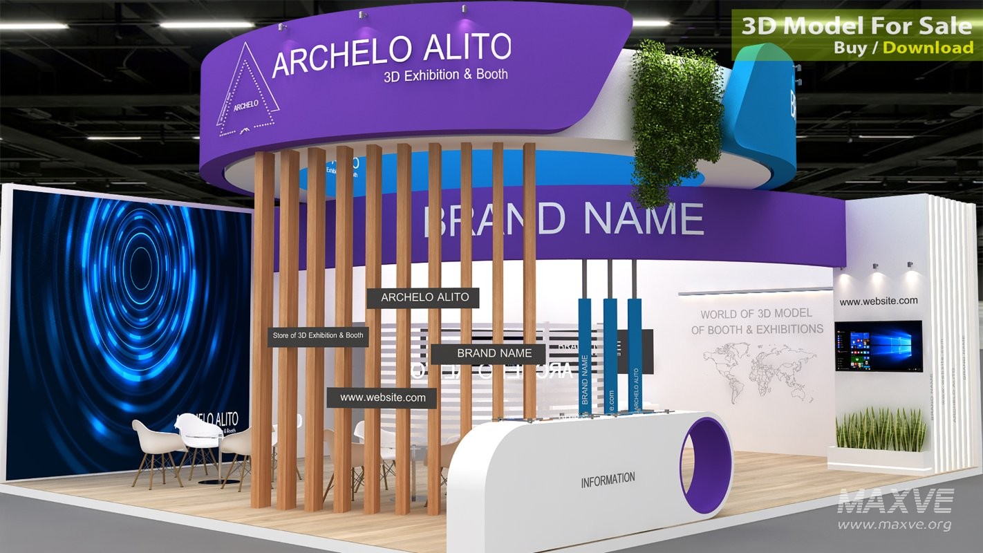 Exhibition Booth 3D Model - Image 6
