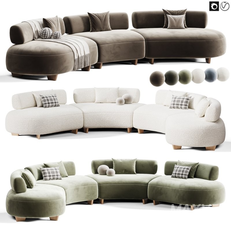 Bon Bon Sofa By Saloni - Image 1