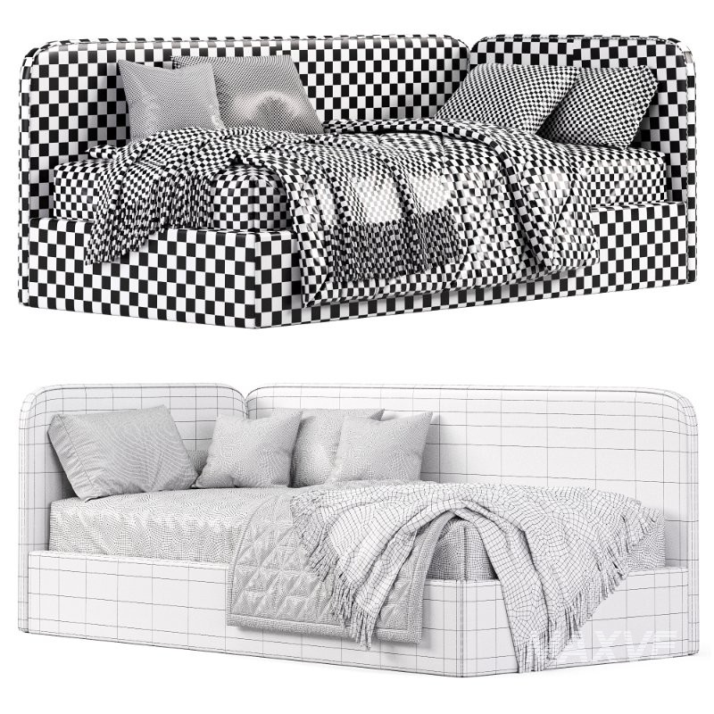 Corner bed Bruni kids - Image 1