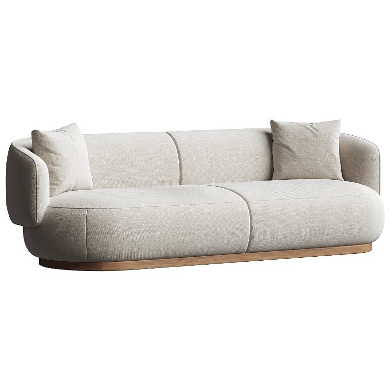 AS02 Sofa 3 seater Keyaki Brown Vidar 222 Karimoku Case - Image 3