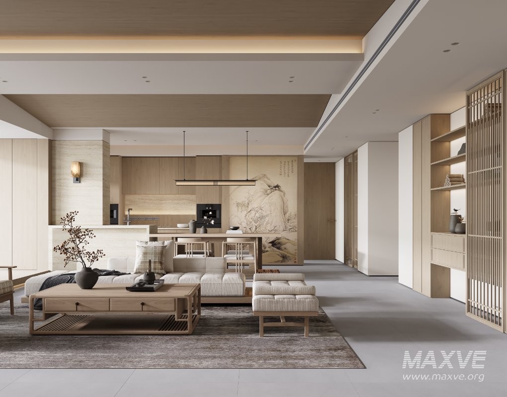 Japanese living room and dining room - Image 7