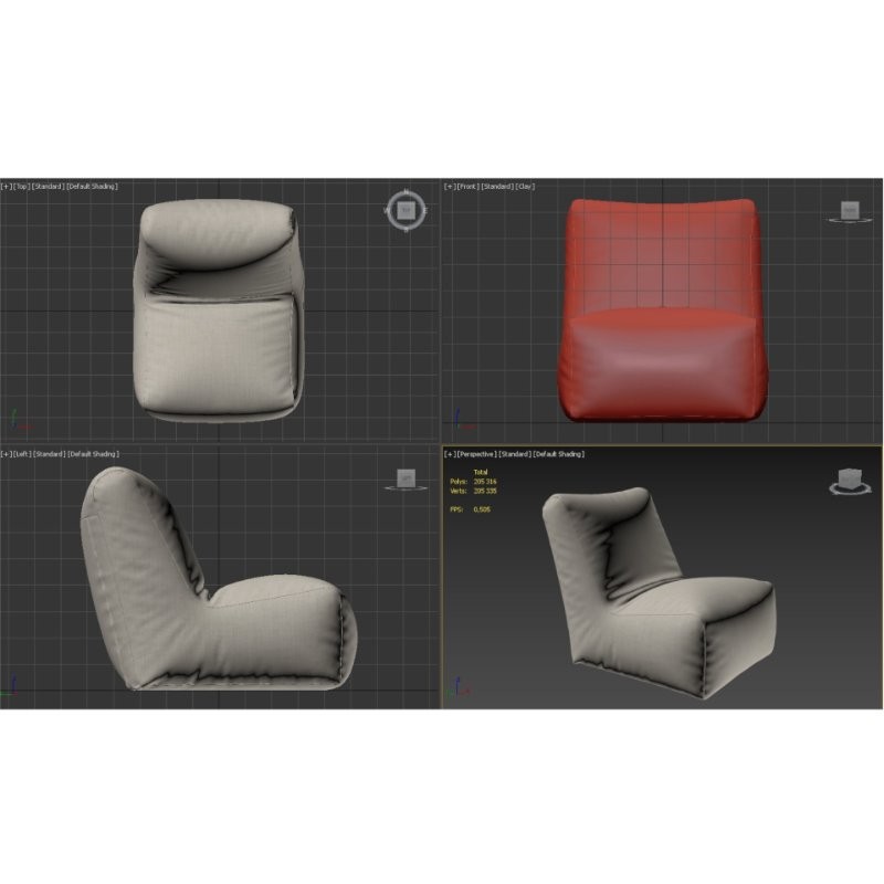 Bean bag Seat Riviera Aquamarine - Image 5