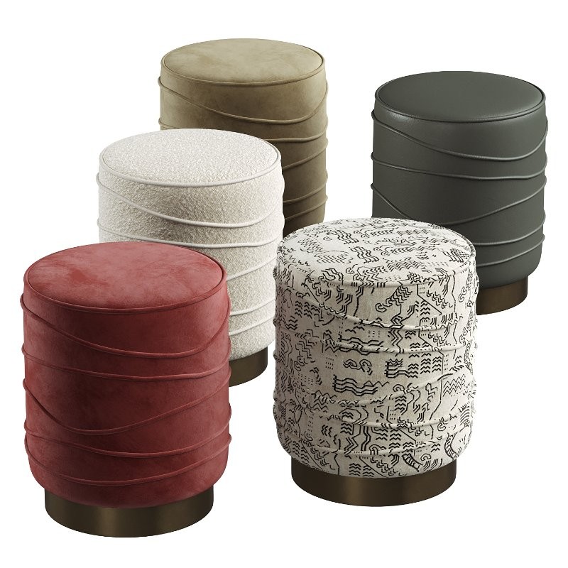 Nero Boucle Ottoman - Image 1