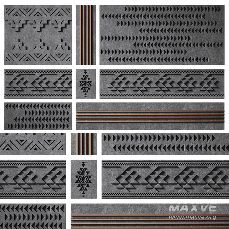 Decorative Panel 3D ART RELIEF 184 - Image 1