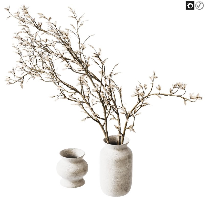 Flowering branch in a vase 01 - Image 2