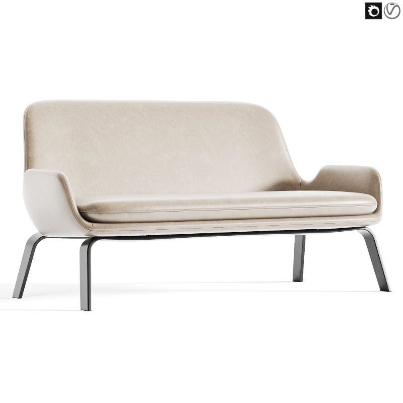Era 2 Seater Sofa Steel - Image 2
