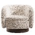Muir Camel Velvet Swivel Chair - Thumbnail 2