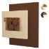Abstract Square Wall Decor Wooden Cubes - Thumbnail 3