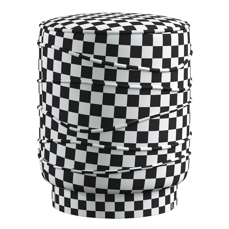 Nero Boucle Ottoman - Image 3