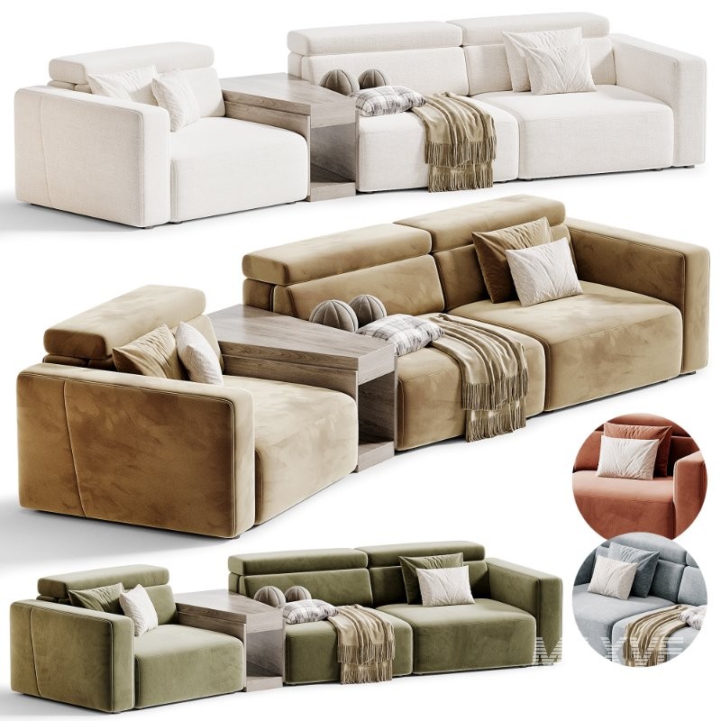 Domus Modular Sofa by Natuzzi - Image 6