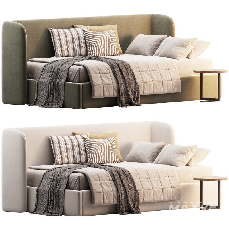 Milton 90 Velvet Silver Childrens Bed - Image 3