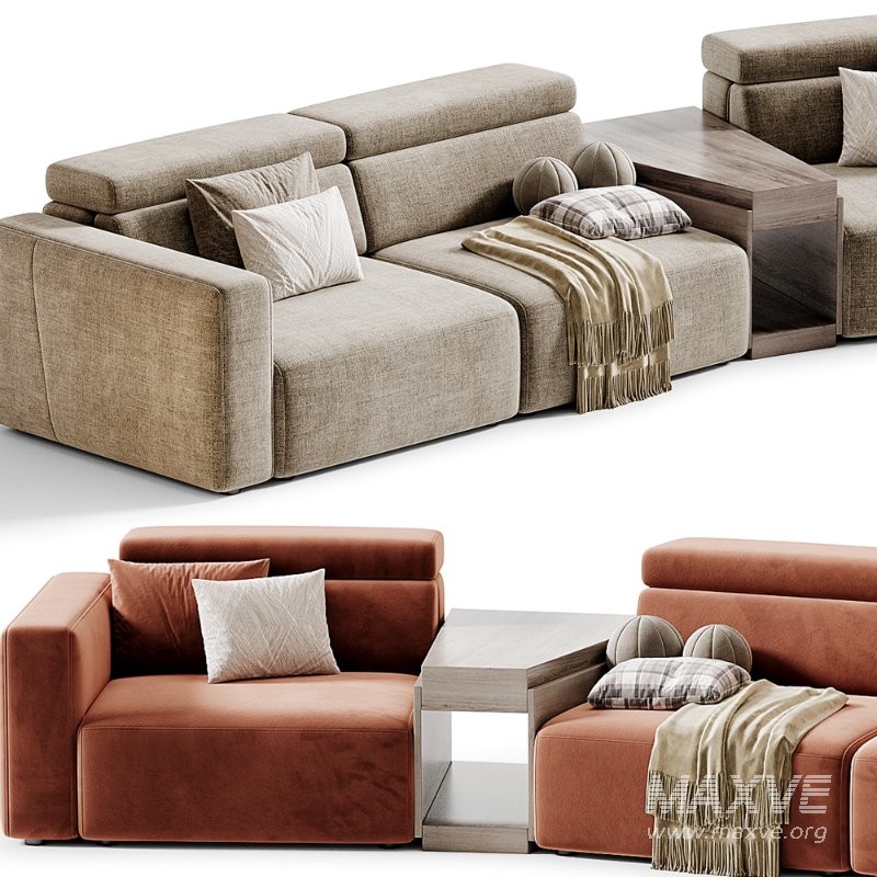 Domus Modular Sofa by Natuzzi - Image 3