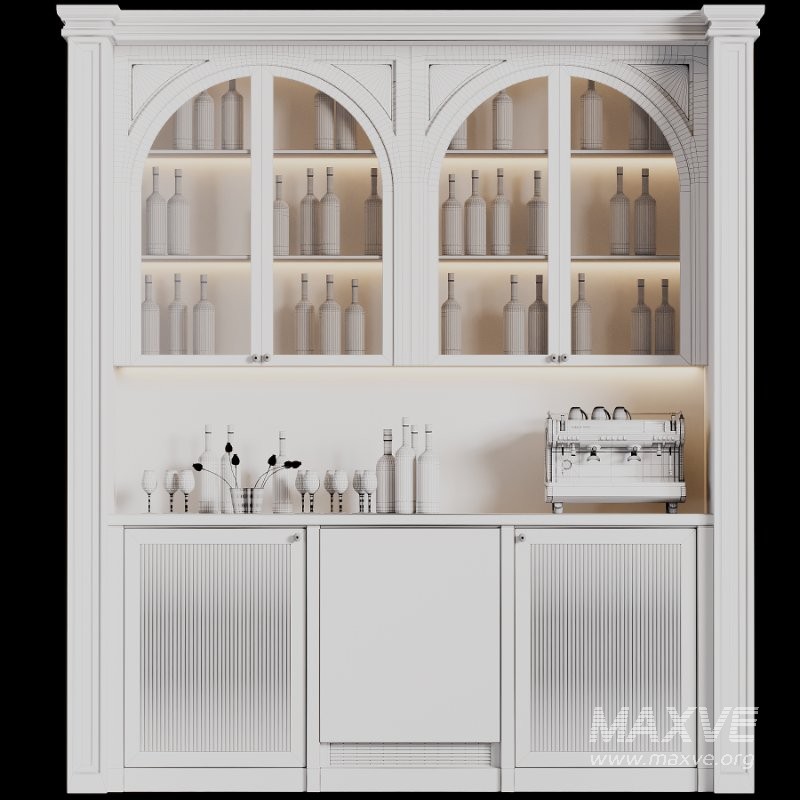 Bar cabinet for a restaurant and home 01 - Image 3
