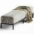 Meridiani BERRY Upholstered fabric bench - Thumbnail 1