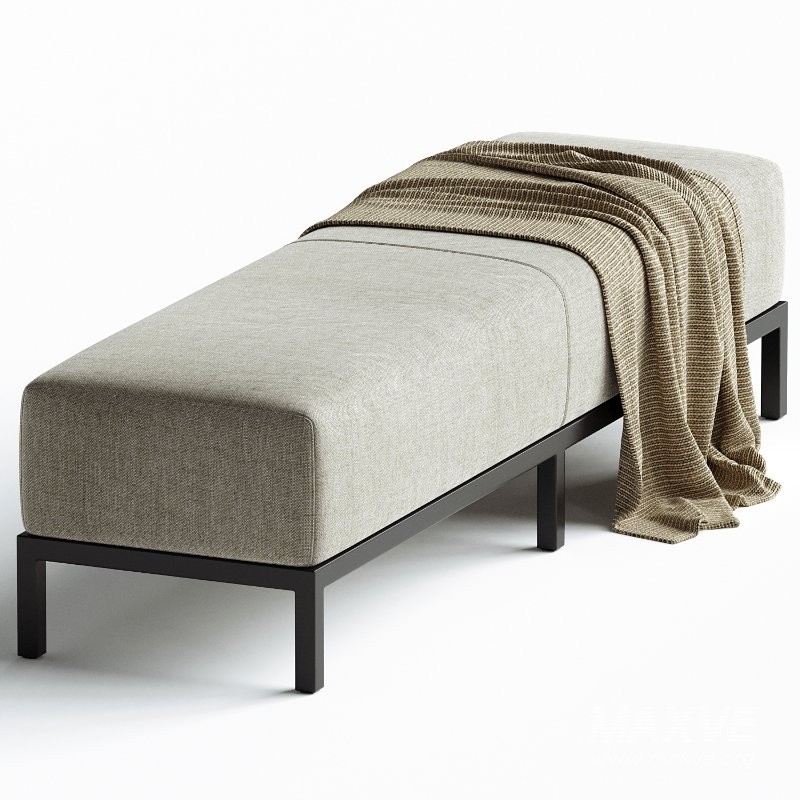 Meridiani BERRY Upholstered fabric bench - Image 1