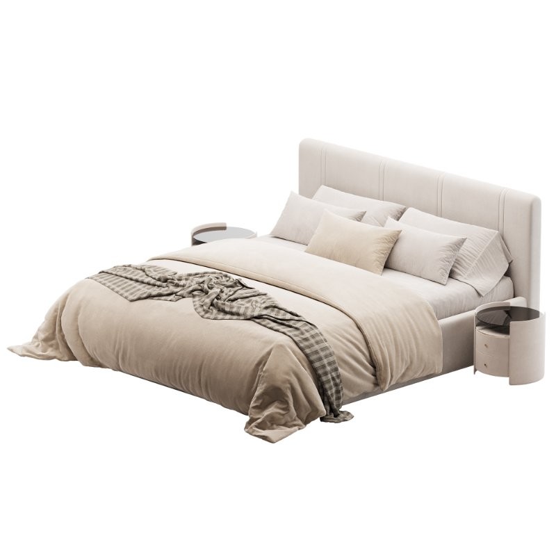 White eco leather bed - Image 5