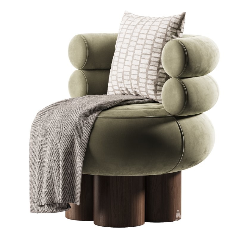 Swivel_chair_made_of_solid_wood_with_a_bukled_back - Image 2