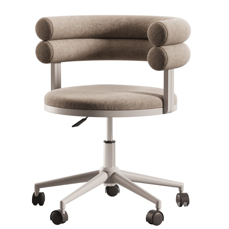 Ponty light gray office chair - Image 6