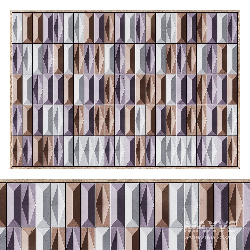 3D Art Relief 206 Terra Dawn Tiles Panel by Theiatiles - Image 1