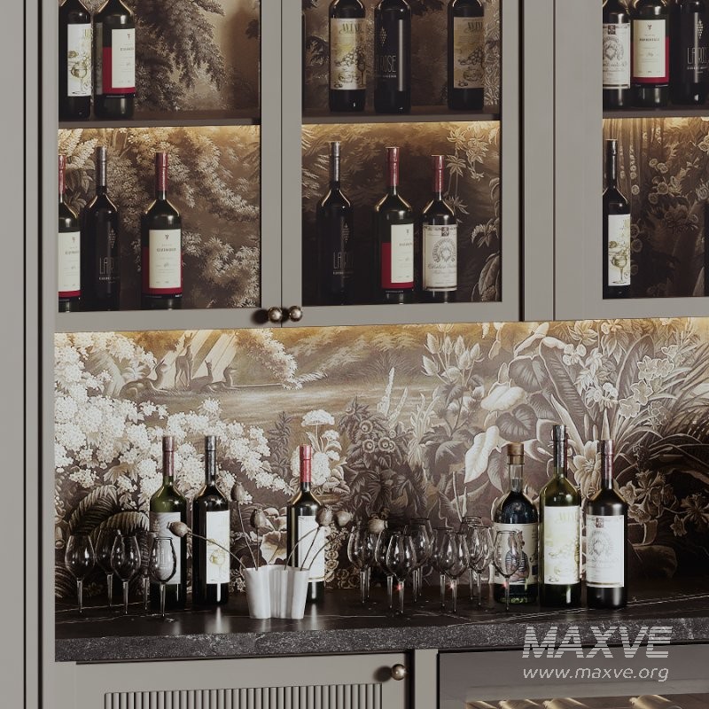 Bar cabinet for a restaurant and home 01 - Image 1